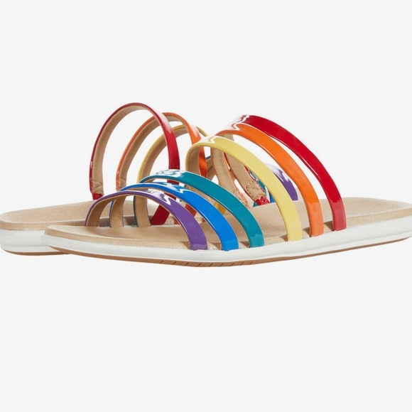 AEROSOLES WINDSOR MULTI STRAP RAINBOW SANDALS - Picture 11 of 11